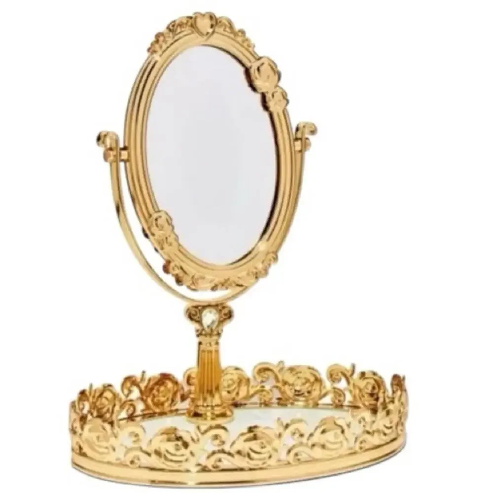 Disney x Bath & Bodyworks Belle Gold Rose Princess Makeup Mirror